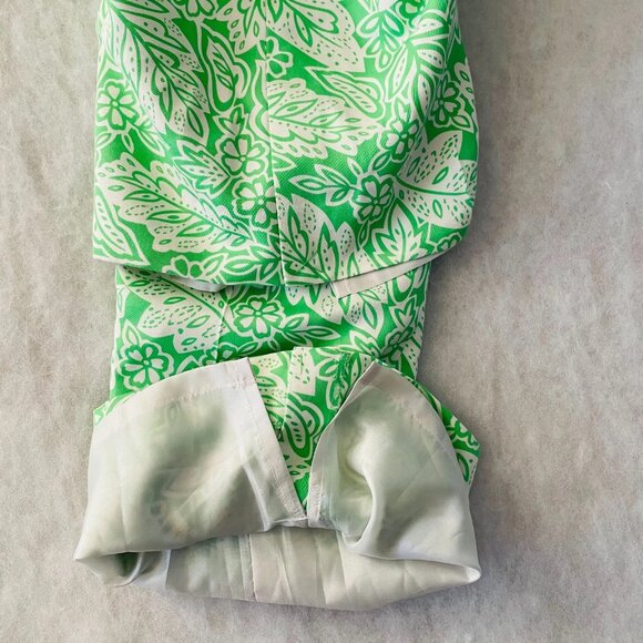 Pendleton Womens Green Silk Blend Tropical Lined Capri ‘Shangri-la’ Pants12 - Picture 3 of 11